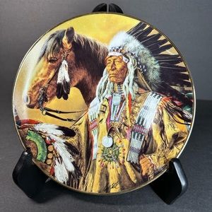 PRIDE OF THE SIOUX Franklin Mint Limited Edition Plate
